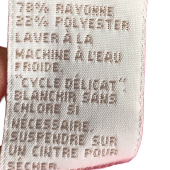 TanJay size 16 pink semi sheer lace button down top or cover up - Picture 7 of 7